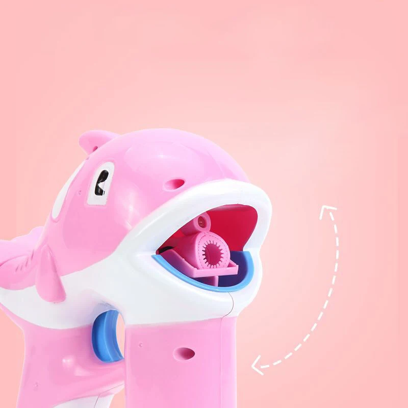 Автоматический пузырьковый пистолет для дельфинов Два Смешанных волоса с 2