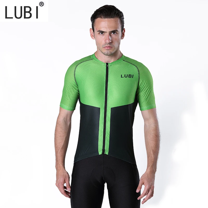 

LUBI Men's Short Sleeve Summer Cycling Jersey High Quality MTB Breathable Shirt Ride Downhill Pro Team Bike Clothing Bicycle