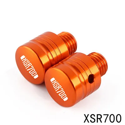 XSR700 orange M10 1,25 1 левая и 1 правая резьба 1 пара пробки винты для зеркала мотоцикла подходят для YAMAHA XSR700 XSR 700 XSR900 - Цвет: XSR700 orange