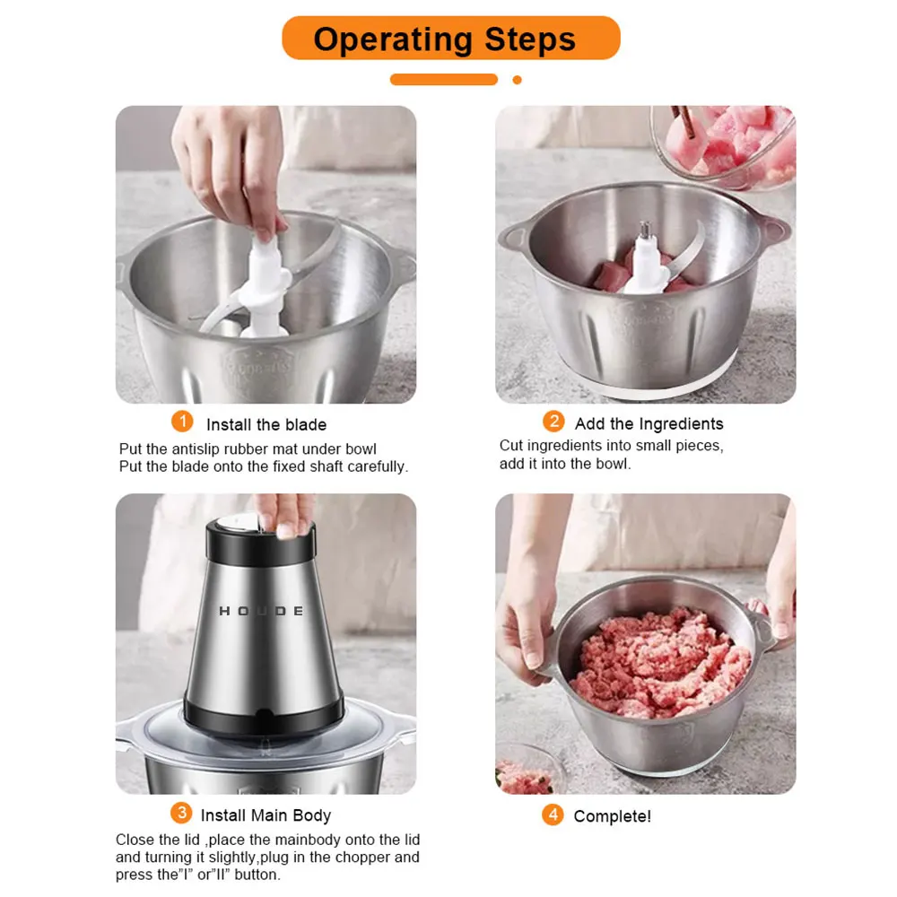 Электрический миксер измельчитель блендер 2 л скорости 500 Вт индийская кухня