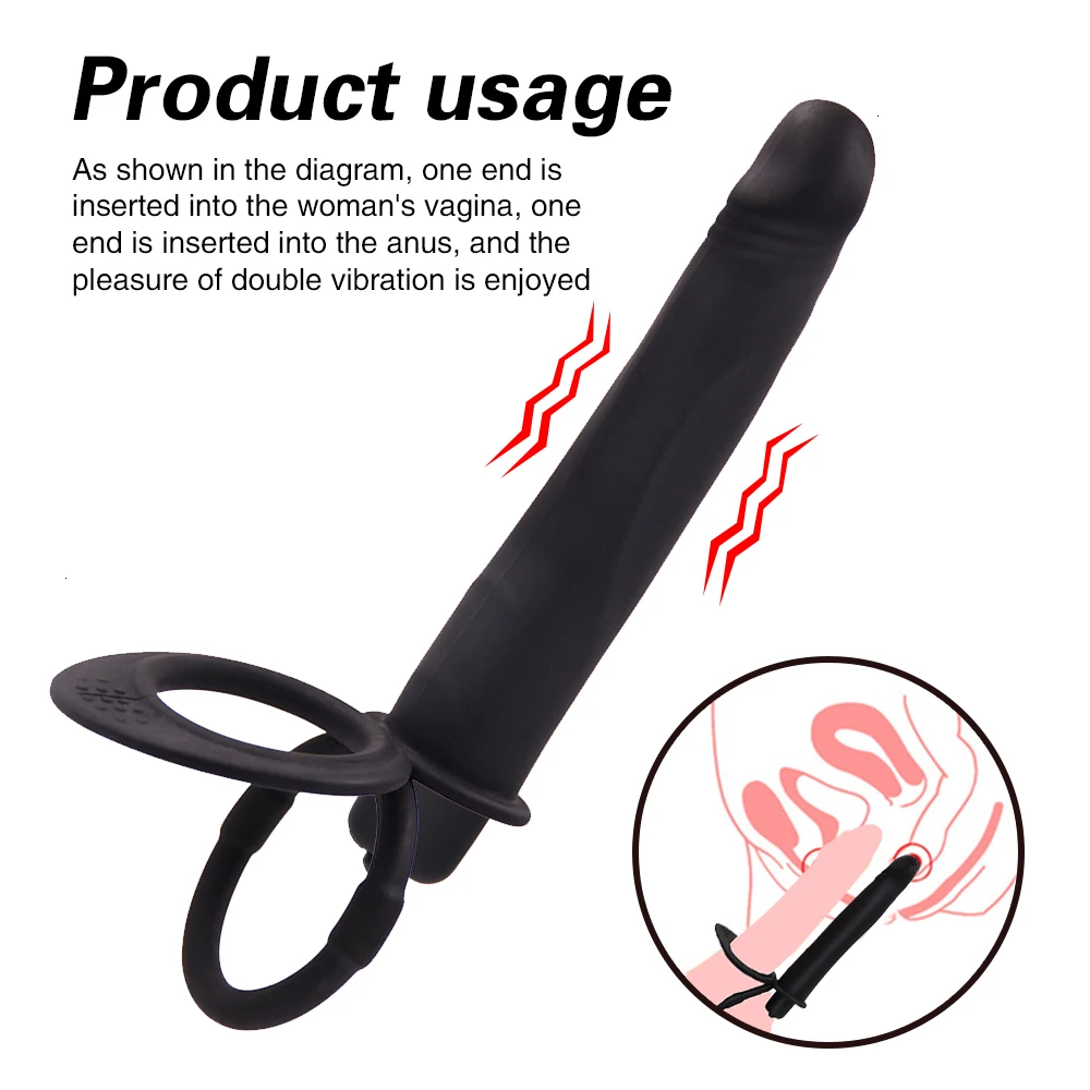 Искусственный пенис страпон фаллоимитатор двойного проникновения секс-игрушки