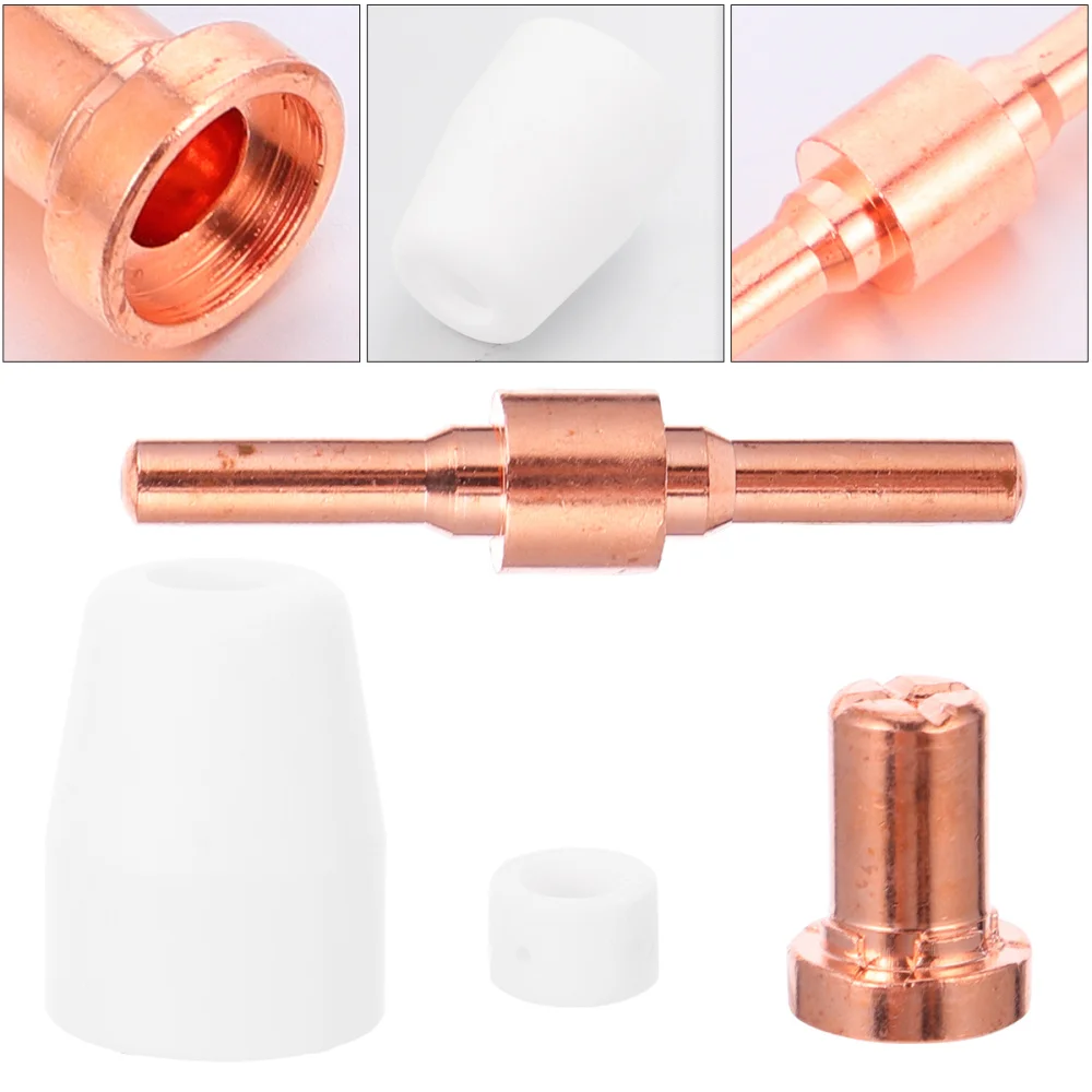 

30pcs 40A Plasma Cutter Machine Consumables Accessories Electrode Tip Nozzle Kit Cutting Electrode Nozzle Protective Cover Shunt