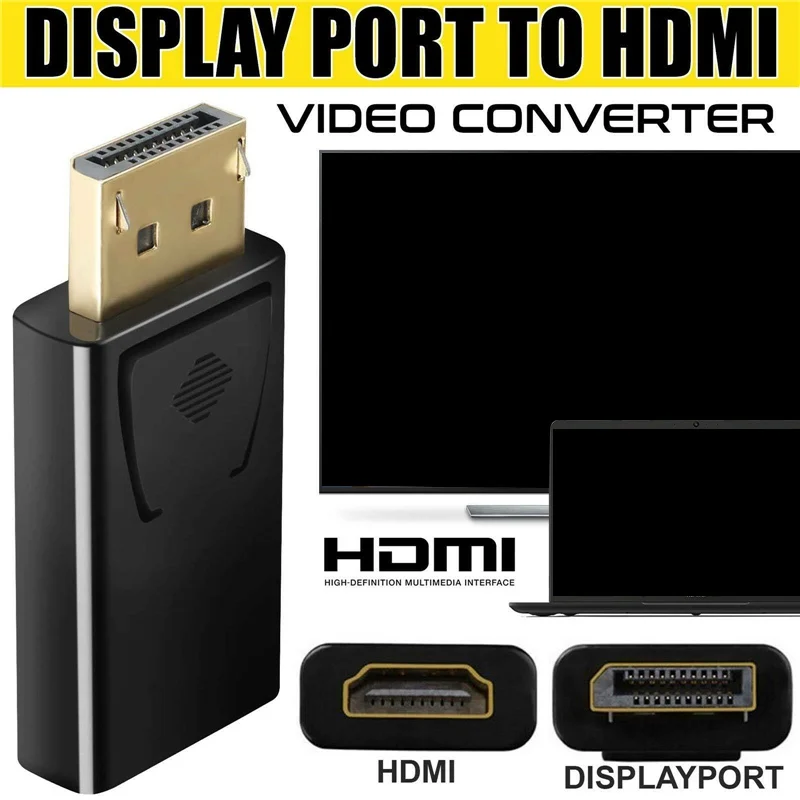 Кабель DP-HDMI адаптер штекер-гнездо для ноутбука |