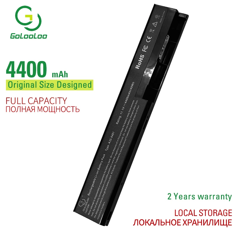 

Golooloo 11,1 V 6600 мА/ч, A32-X401 Новый аккумулятор для ноутбука ASUS X301 X301A X401 X401A X501A A31-X401 A41-X401 A42-X401 6 ячеек
