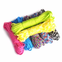 4mm 2550100ft 550 paracord rope camping paracord lanyard accessories parachute deg for camping equipment survival