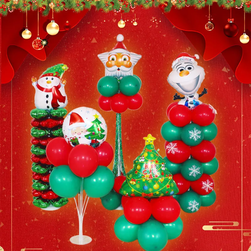 Рождественские воздушные шары дорожный светодиодный набор магазин воздушных