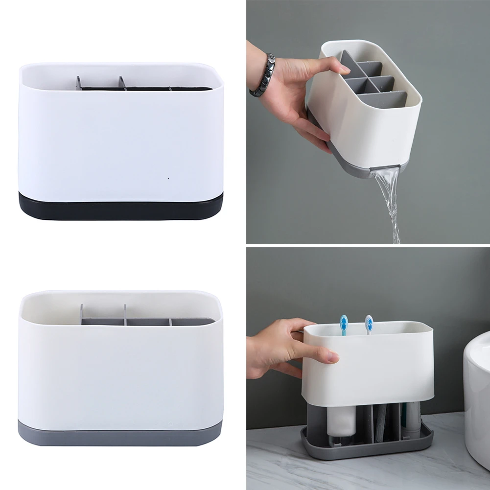 Multifunctional Electric Toothbrush Holder Box Stand Bathroom Accessorie Removable Plastic Toothpaste Storage Organizer Shelf | Дом и сад