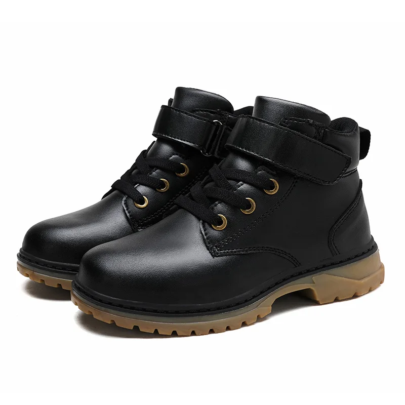 

Детская обувь, ботинки Martin, кроссовки для девочек, осень и зима, кожаные высокие топы, повседневная спортивная обувь для мальчиков