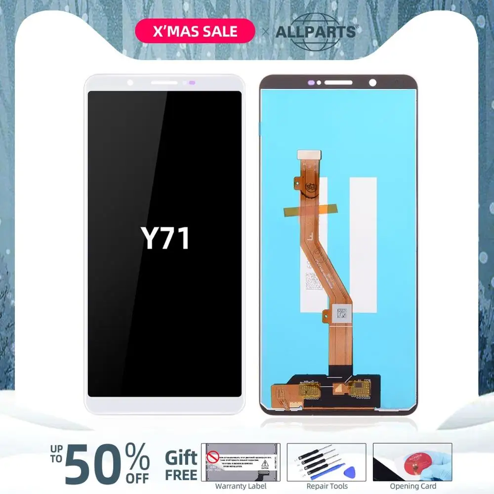 6,0 дюймов дисплей для Vivo Y71 ЖК-дисплей кодирующий преобразователь сенсорного экрана в сборе для Vivo Y71 дисплей запасные части белый