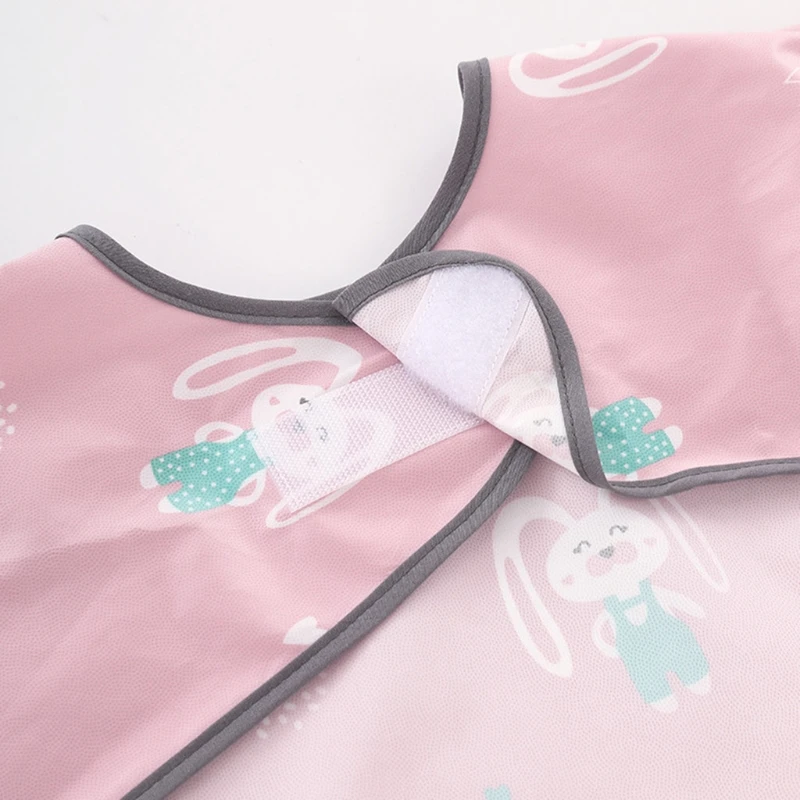 Bata de babero de manga larga para reci&eacute;n nacido, con cubierta de mantel, para silla de comedor de beb&eacute;, novedad de 2021-4