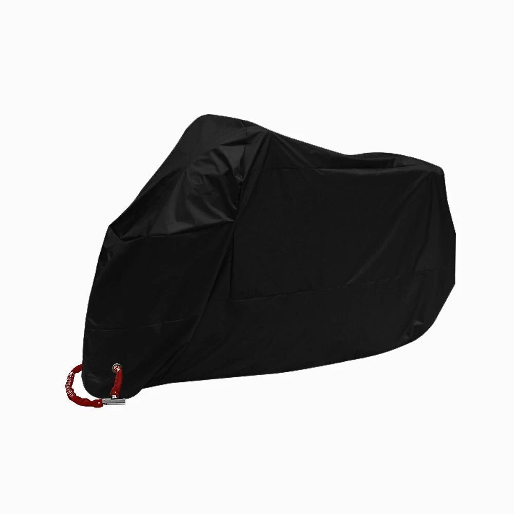 

Waterproof Black Lightweight Motorcycle Cover Autocycle Cover UV Protector Dustproof Motorcycle Accessorie UV 50+