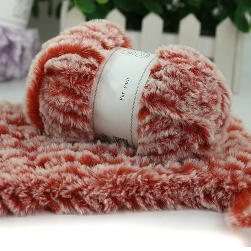 500 г 100% полиэстер длинная плюшевая пряжа из перьев необычная для ручного вязания