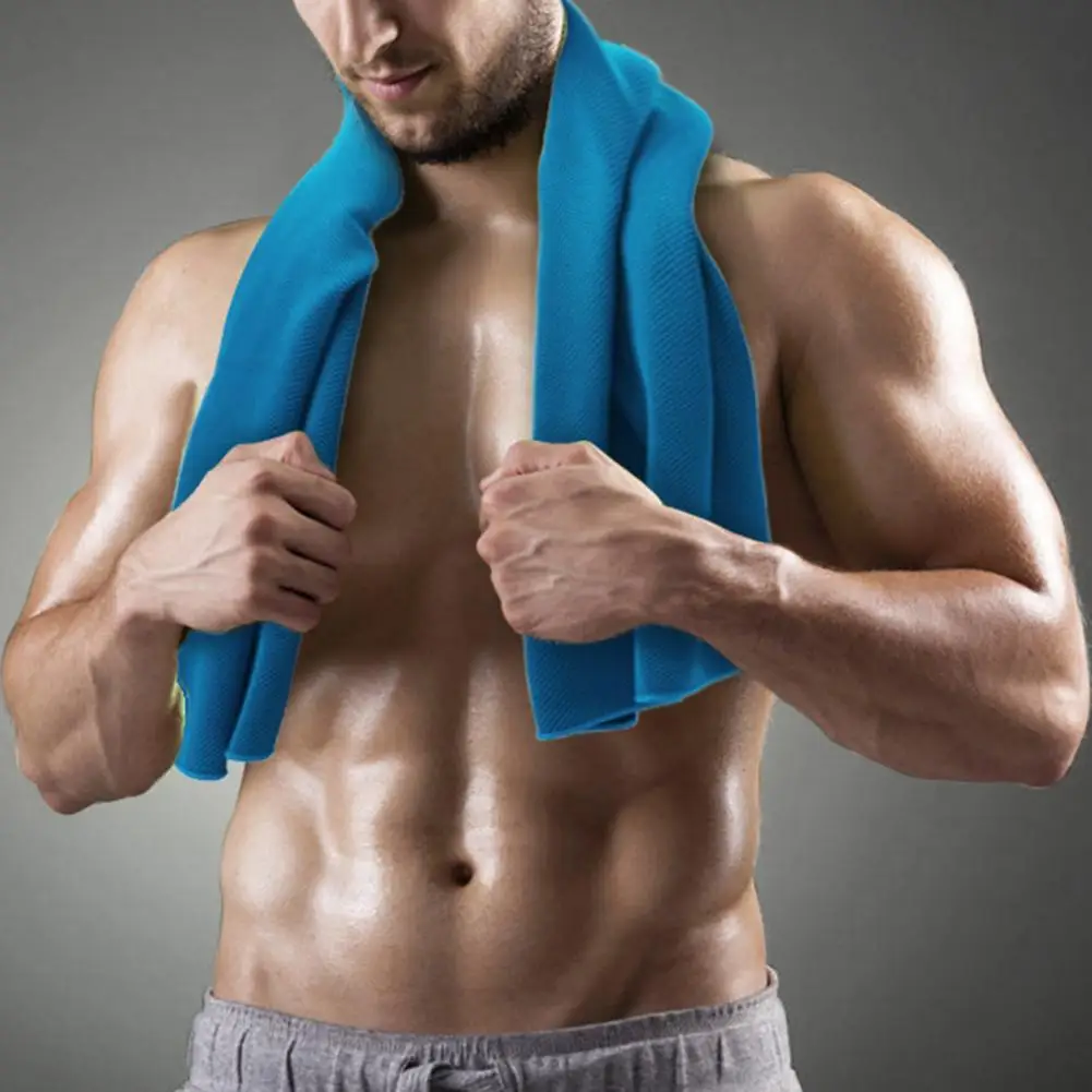 

Hyper-evaporative Useful Wear-resistant Elastic Ice Towel Easy to Use Chilly Towels Lightweight for Running