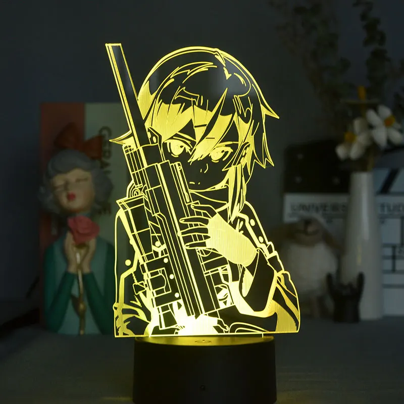 3d Светодиодная лампа аниме меч искусство онлайн фигурка деко для спальни декор