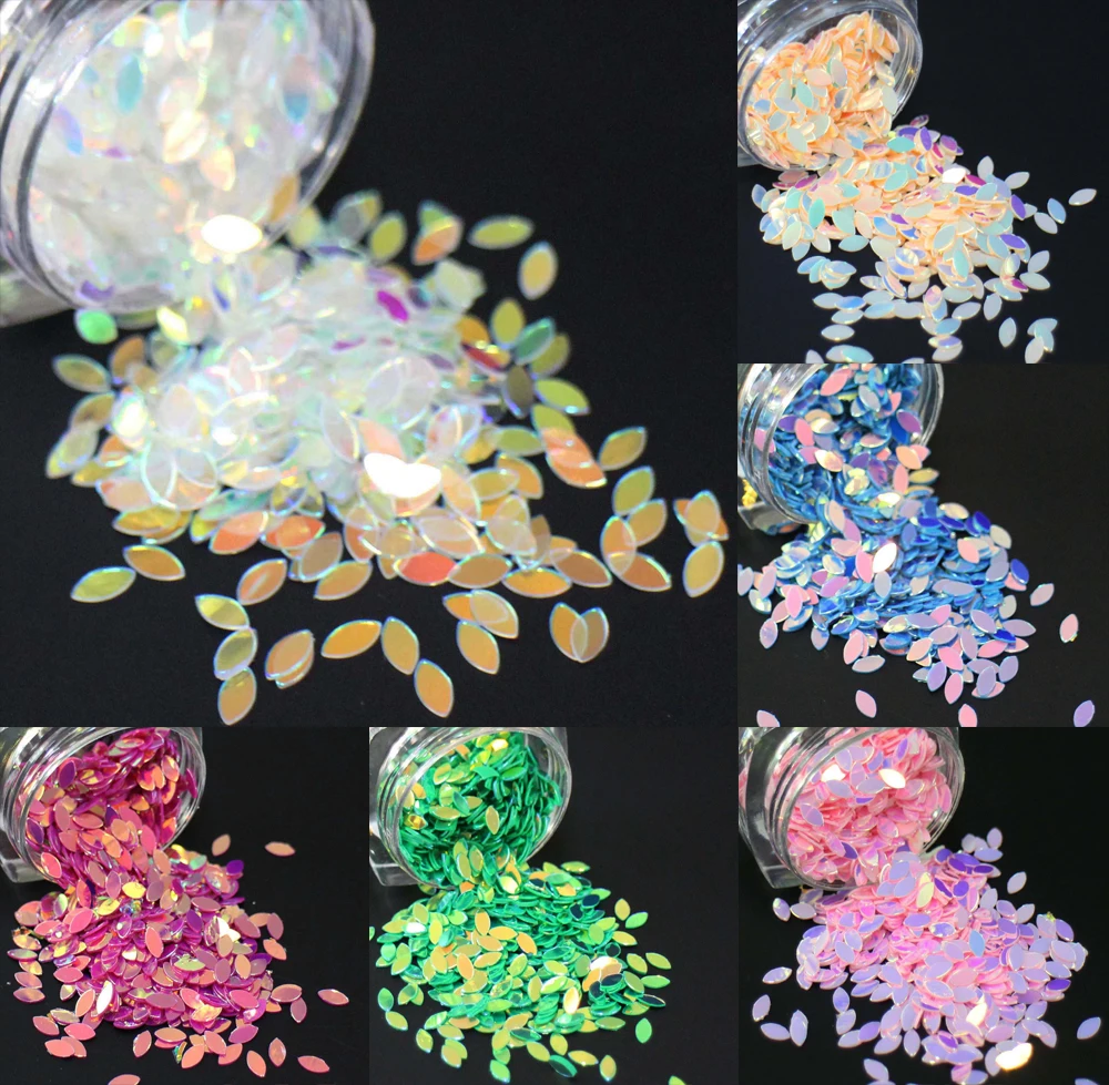 10 г/упак. 12 Цветов Лошадь Глаза формы пайетки переливчатая Радуга блестящие