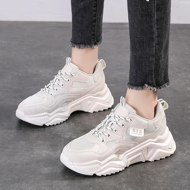 Женская прогулочная обувь массивная для папы кроссовки пробежек тренажерный зал