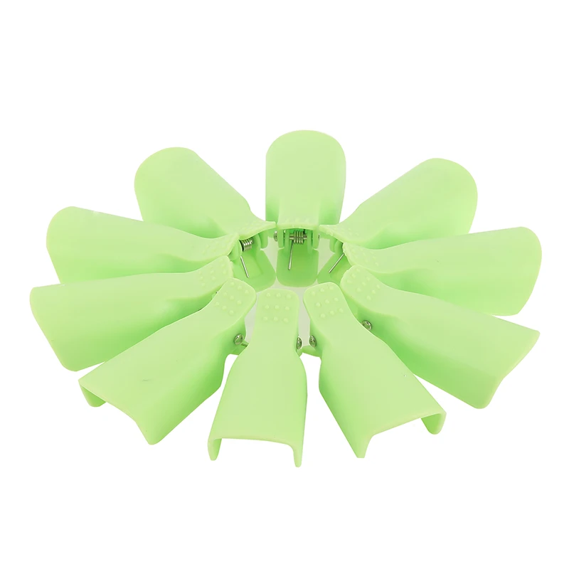 

10Pcs/Set Plastic Nail Art Soak Off Cap Clip UV Gel Polish Remover Wrap Cap Clip hand nail clip nail soak off gel art polish
