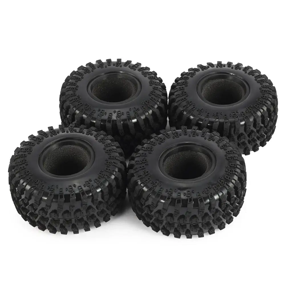 

4pcs AX-3021 2.2 Inch Rubber Tire Tyre Set for 1/10 Axial SCX10 RR10 Wraith 90056 90045 RC Rock Crawler Truck