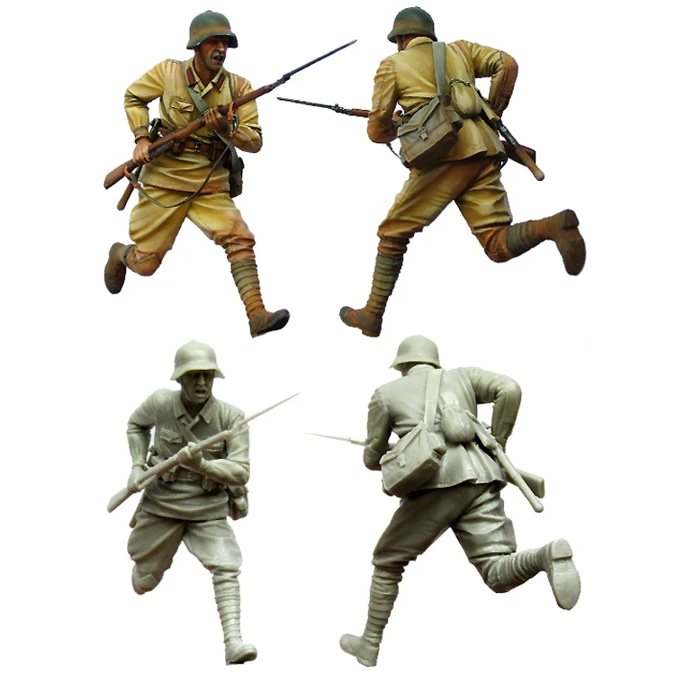 1/35 советский солдат в бою. WW2. Смола Модель солдата GK военные темы разобранный и