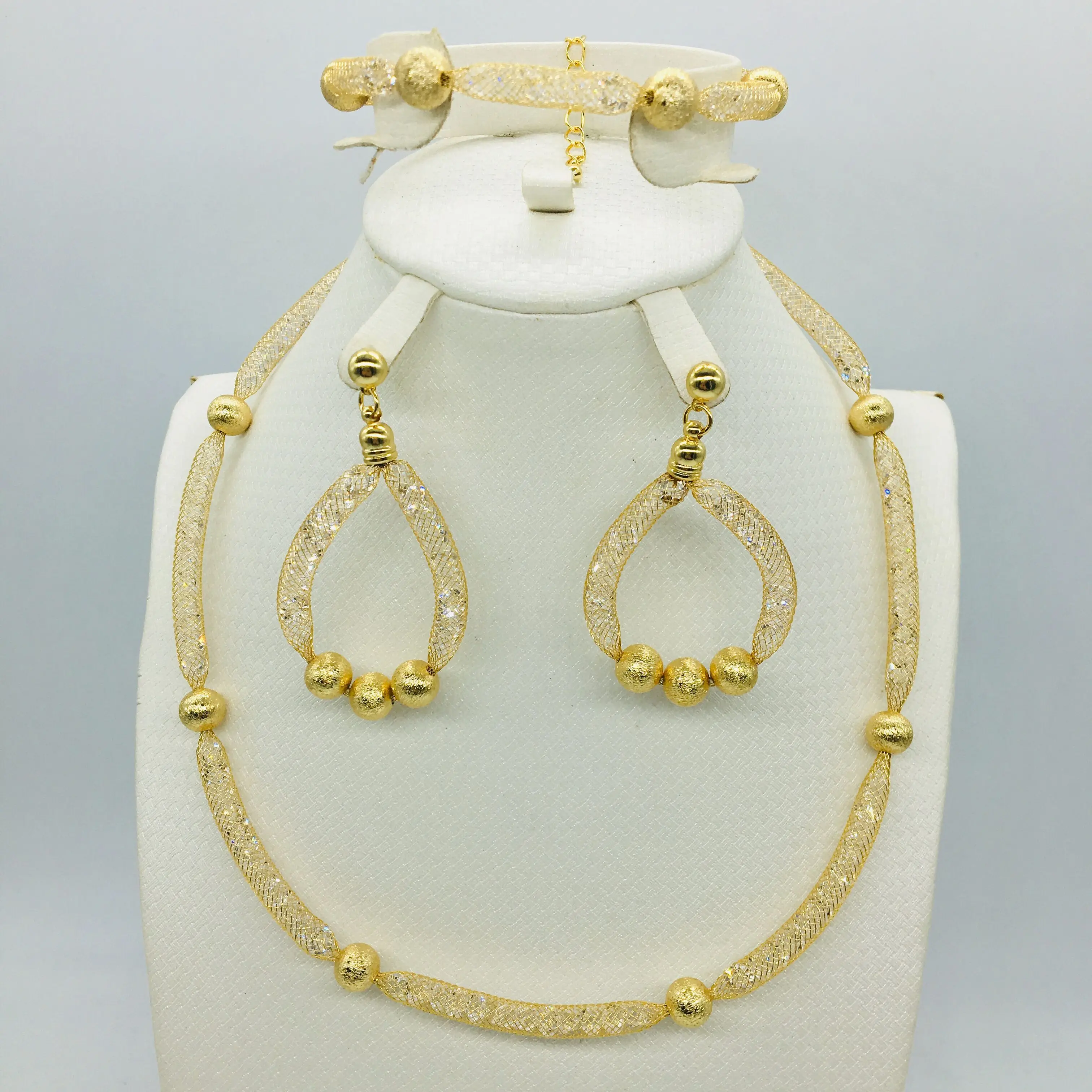 Оптовая продажа новые золотые ювелирные изделия из Дубая женское модное