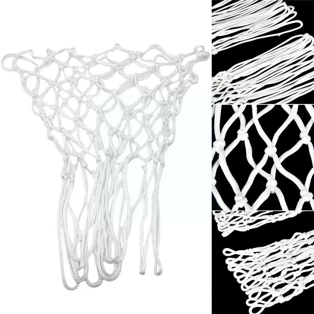 

White Standard Game Basketball Net Can Replacement Goal Mesh Hot Hoop Nylon Durable Nylon Sale G9b0 Rugged M0j8