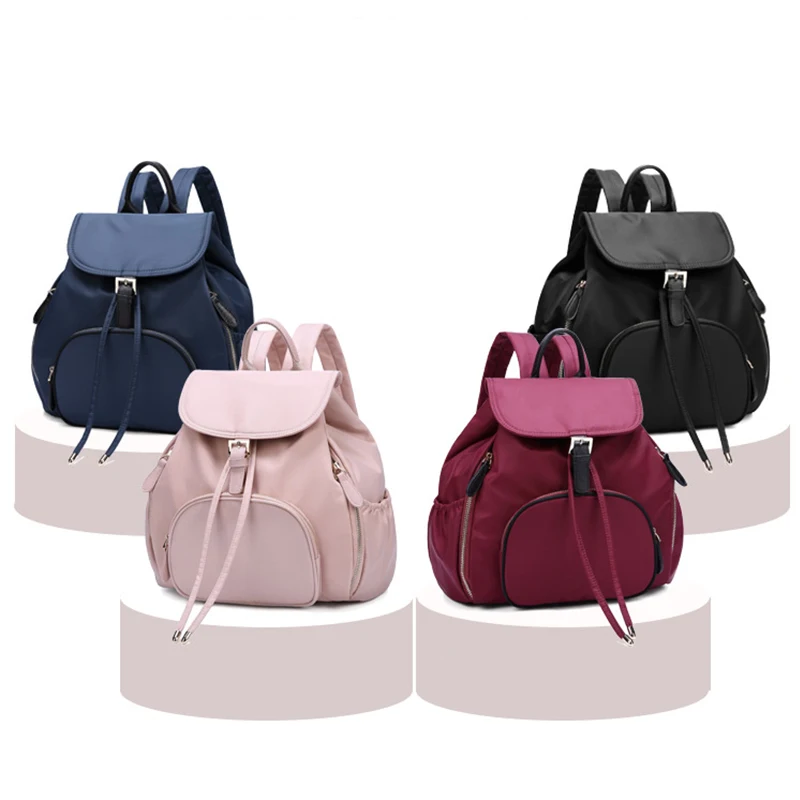 

Waterproof Oxford Women Backpack Fashion Multifunction Backpacks High Quality Large Capacity Travel Backpack Solid School Bag