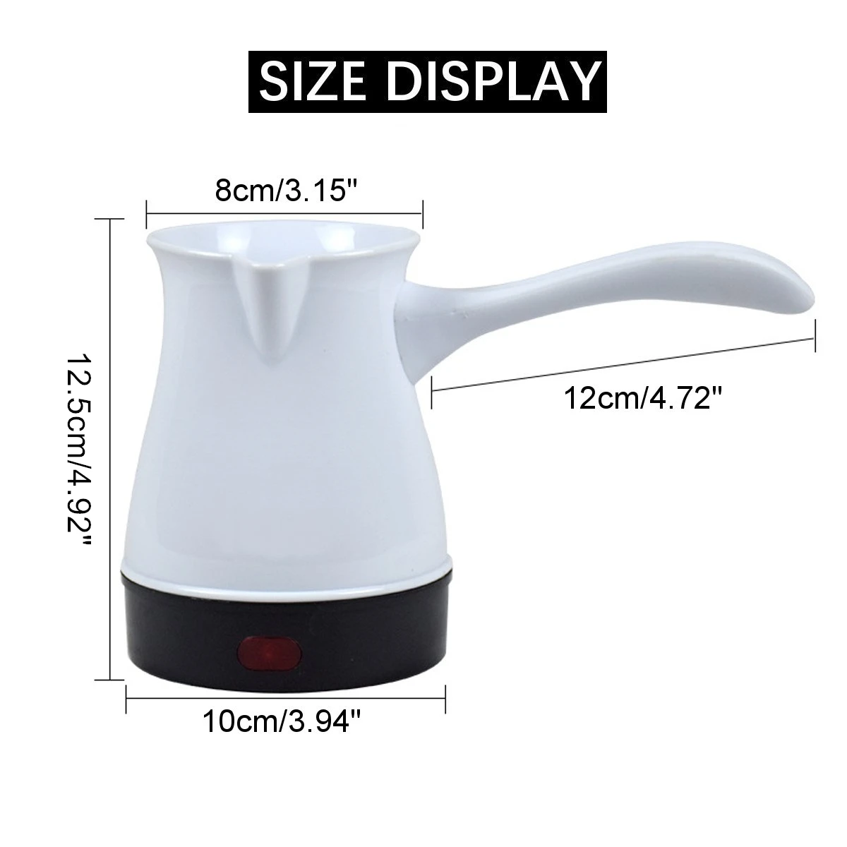 

600W 220V Electric Turkish Coffee Maker 300ml Stainless Steel Tea Milk Pot Portable Coffee Machine Boiled Milk Coffee Kettle