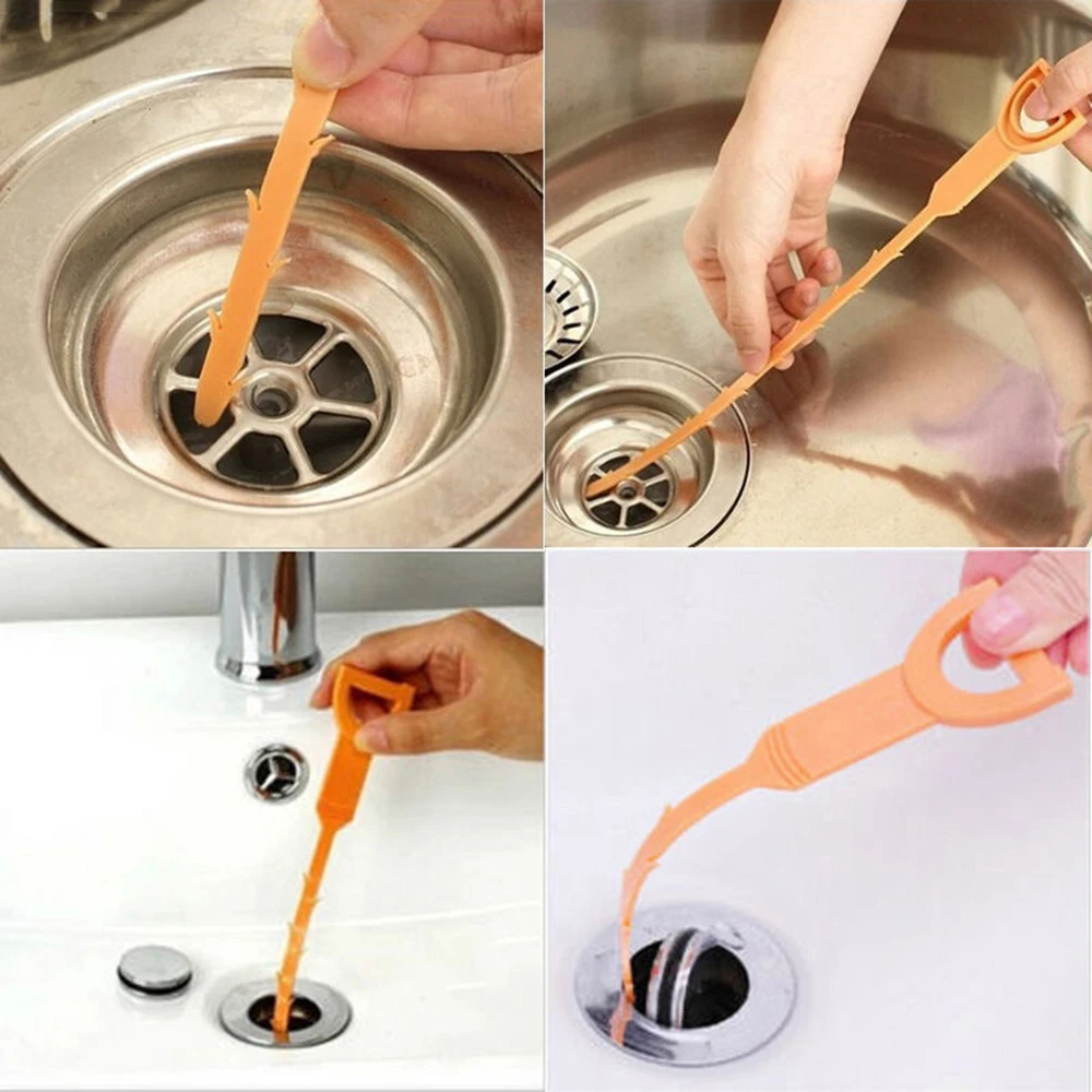 

Drain Dredge Sewer Cleaner Bathroom Hair Kitchen Sink Anti-block Cleaning Hook Sewer Drain Dredge