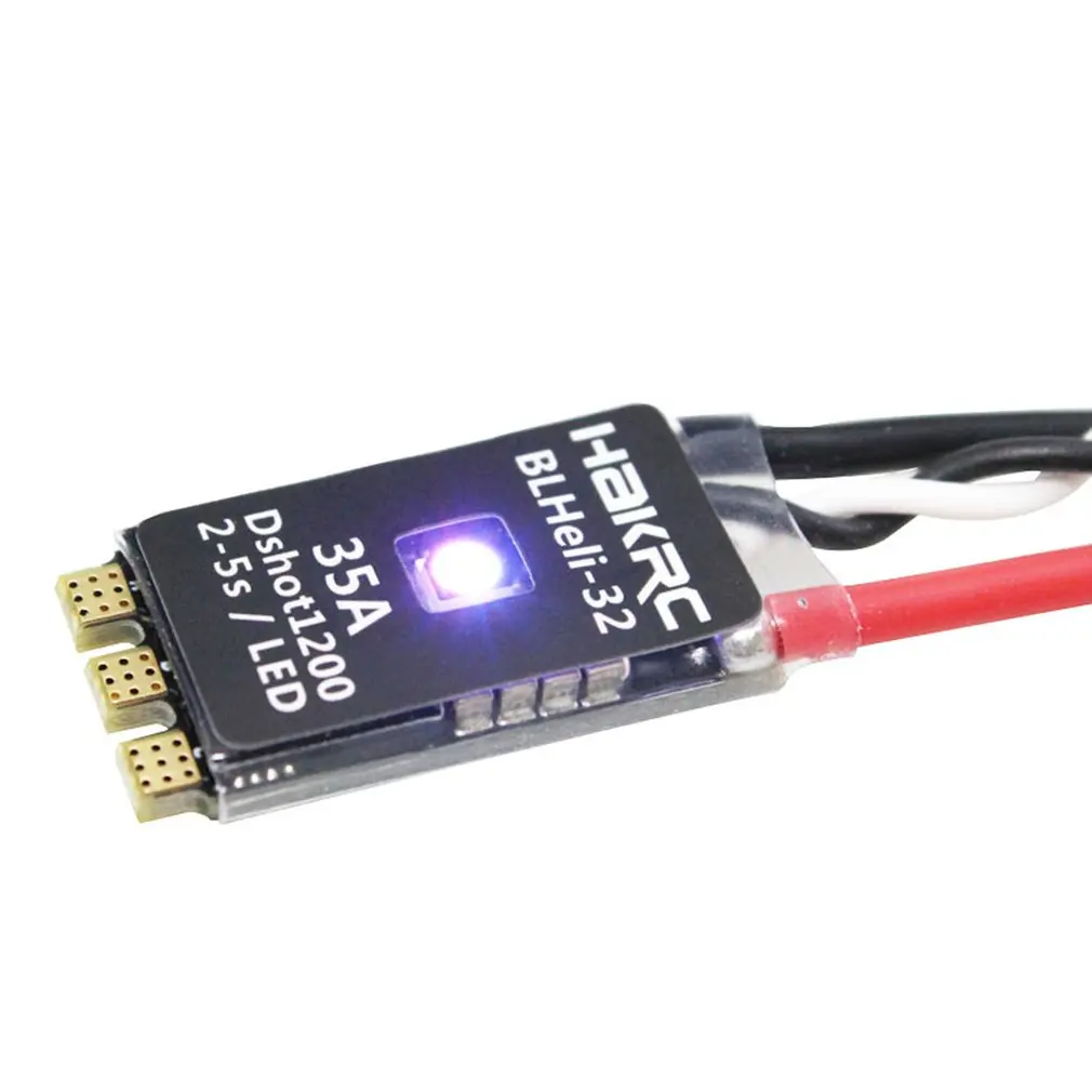 HAKRC BLHeli_32 Bit 35A 2-5S ESC Built-in LED Support Dshot1200 Multishot for FPV RC Drone Aircraft Part Accessory | Игрушки и хобби