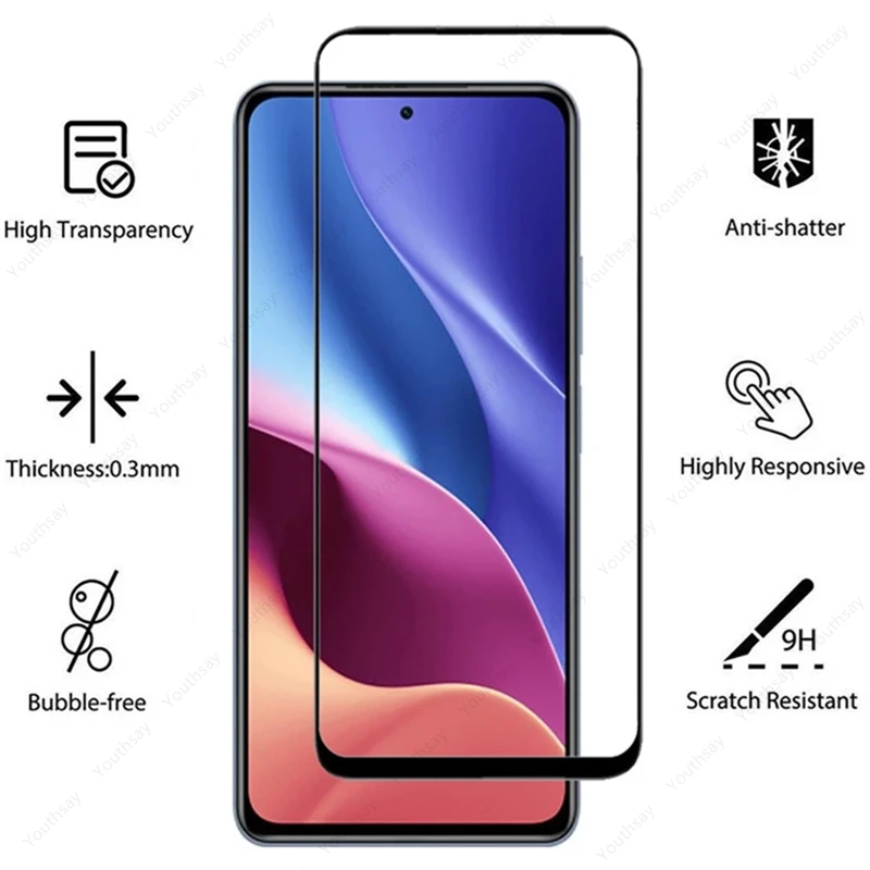 2pcs for xiaomi poco f3 glass for xiaomi poco f3 m3 c3 x3 nfc f2 pro redmi note 9t 9s 9 9c tempered glass film screen protector free global shipping