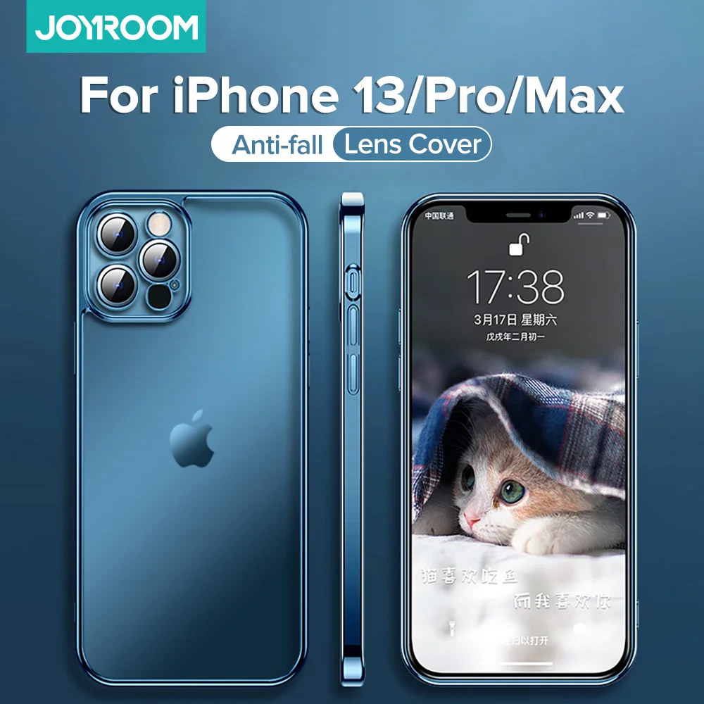 joyroom plating case for iphone 13 12 pro max case full lens cover shockproof soft tpu cover for iphone 12 pro max phone case free global shipping