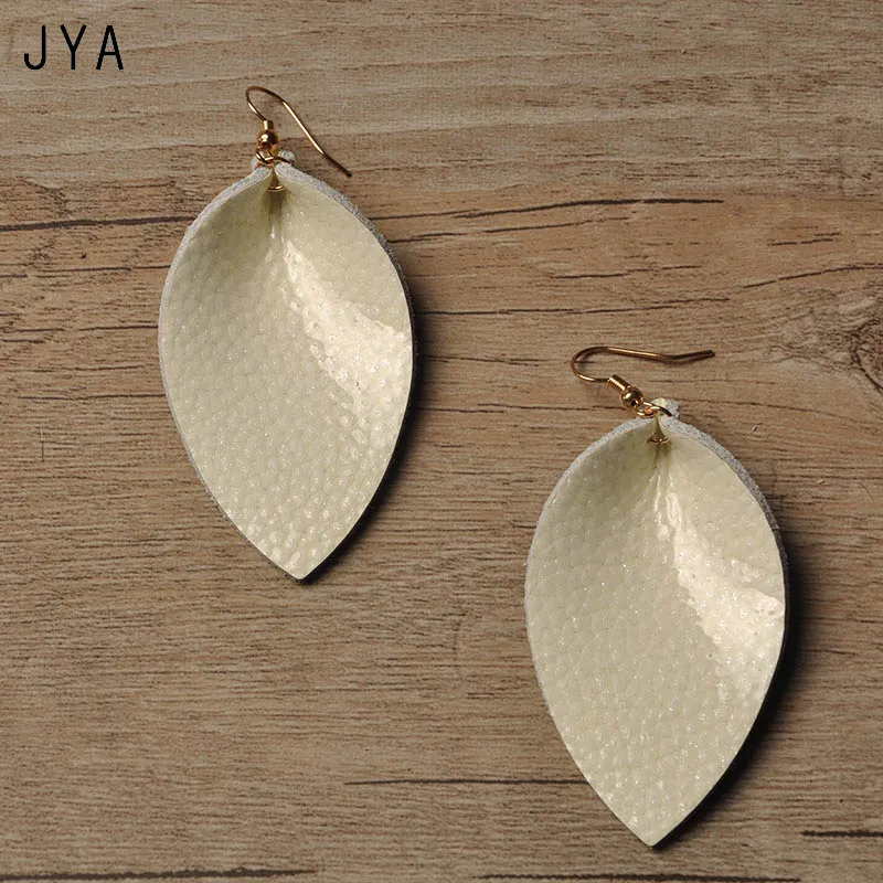 Серьги Cpop из натуральной кожи для женщин разноцветные массивные серьги с