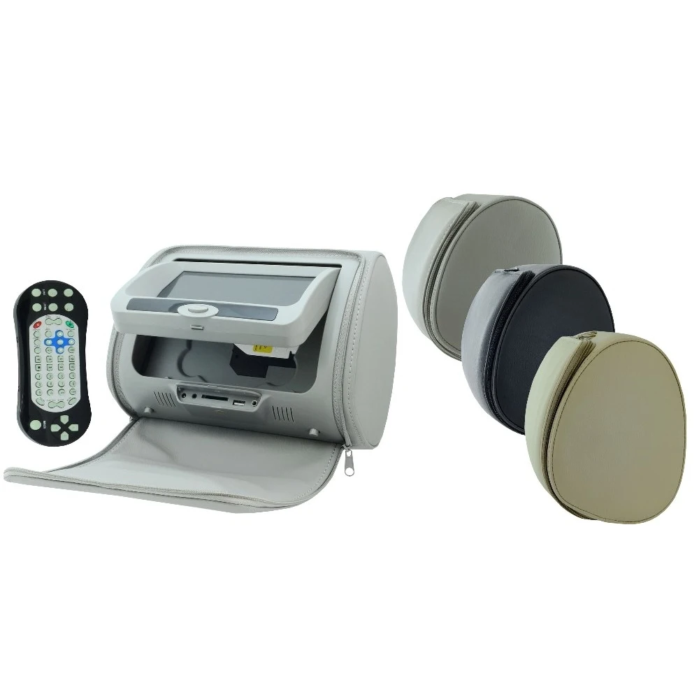 Комплект автомобильных DVD подголовников 7&quot на застежках Incar CDH-72 GR | Автомобили и