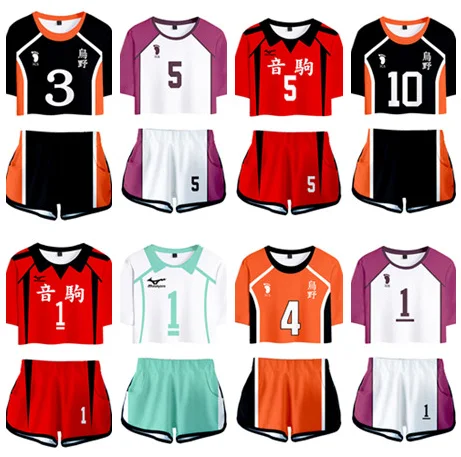 Haikyuu Косплей Karasuno школьная форма трикотажные изделия женские спортивные костюмы