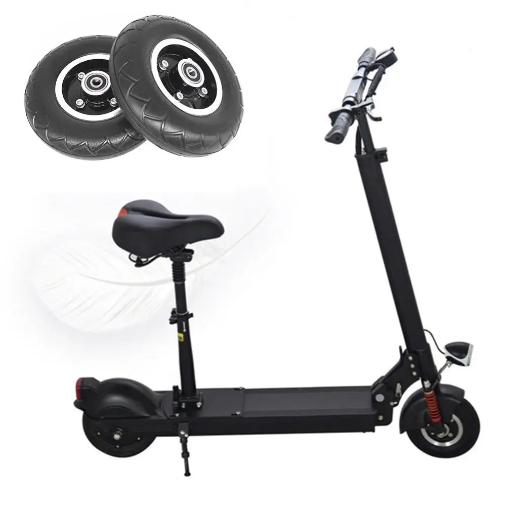 

1 Pc Professional 8 Inch Scooter Wheel With Solid Tire Electric Scooter Solid Wheel No Air New Hot