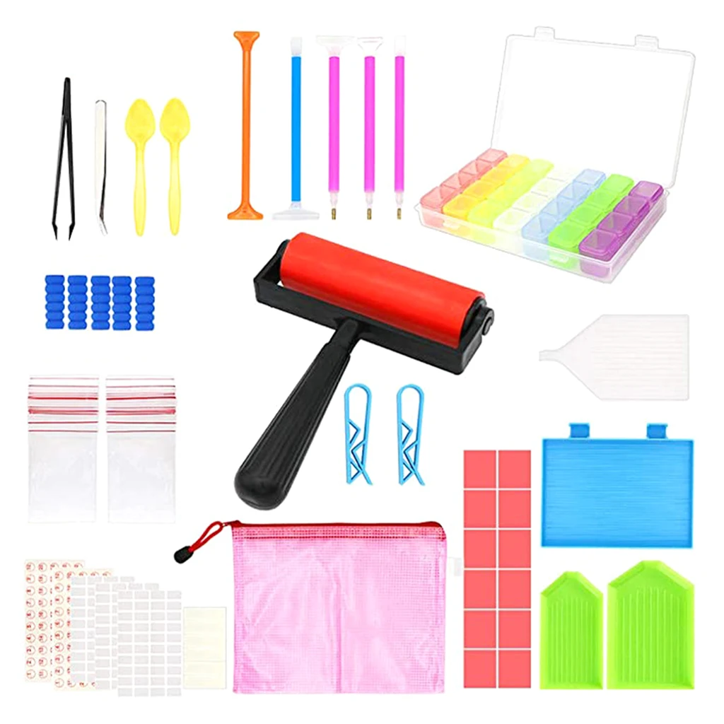 

60pack DIY Painting Craft Set Diamond Cross Stitch Mosaic Painting Crafts Tools