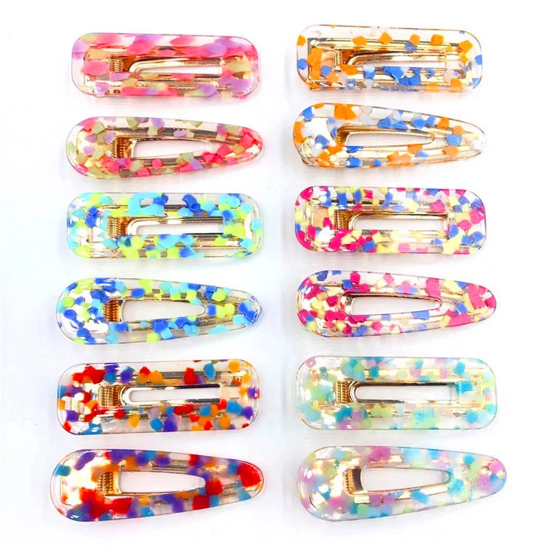 2 шт. новинка шпилька для женщин и девочек из мраморного ацетата заколки волос