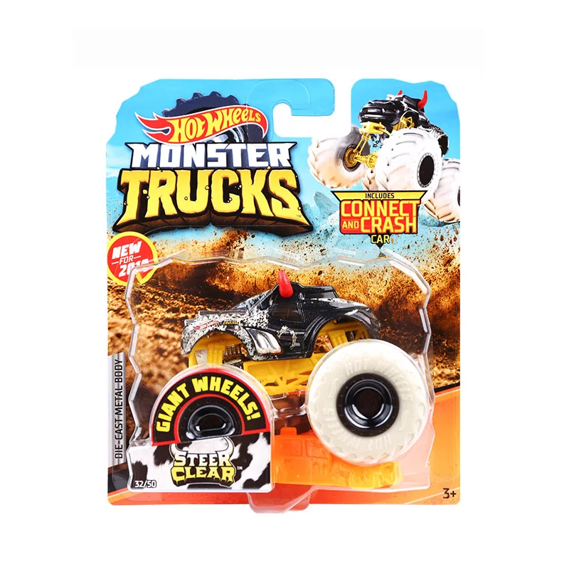 STEER CLEAR Hot Wheels Металлический Игрушечный Автомобиль Monster Trucks ассортимент для больших шин автомобилей Разрушитель FYJ44 Hotwheels Lover коллекция для мальчиков - Цвет: STEER CLEAR