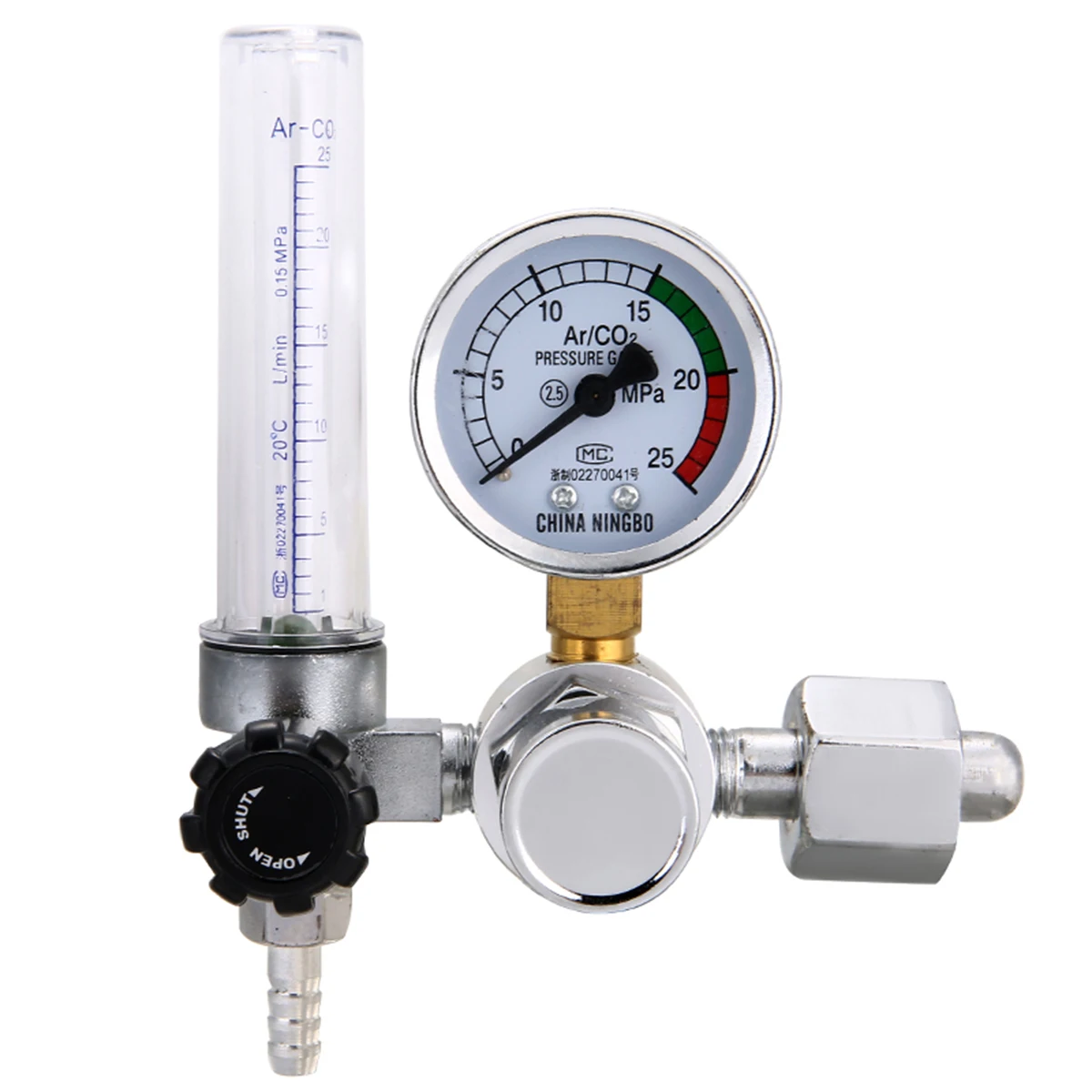 Welding Gas Meter Argon CO2 Pressure Flow Regulator MIG MAG Weld Gauge Argon Regulator Pressure Reducer HIGH QUALITY