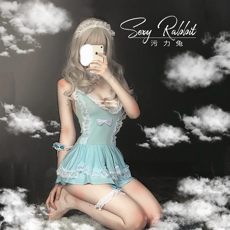 

Japanese School Girl Sexy Costume Maid Anime Lingerie Women Cosplay Lace Uniform Temptation Night Club Maid Lolita Babydoll