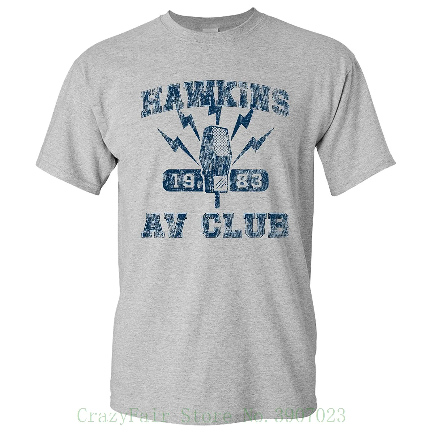 Hawkins Middle School A.v. Club - Stranger Of Things Vintage 80s Tv Show T Shirt Men Cool Tees Tops | Мужская одежда