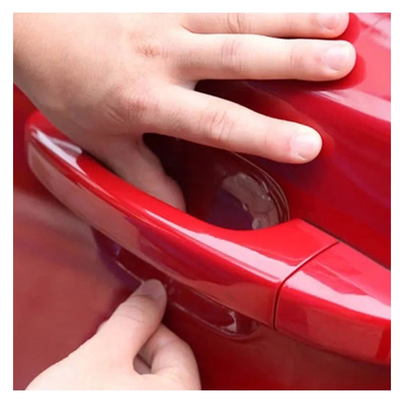 

Защитная пленка на ручки двери автомобиля, наклейки на запястье автомобиля для Ford Focus 2 3, Fiesta, Mondeo, Kuga, Citroen C4, C5, Skoda Octavia, Rapid Super