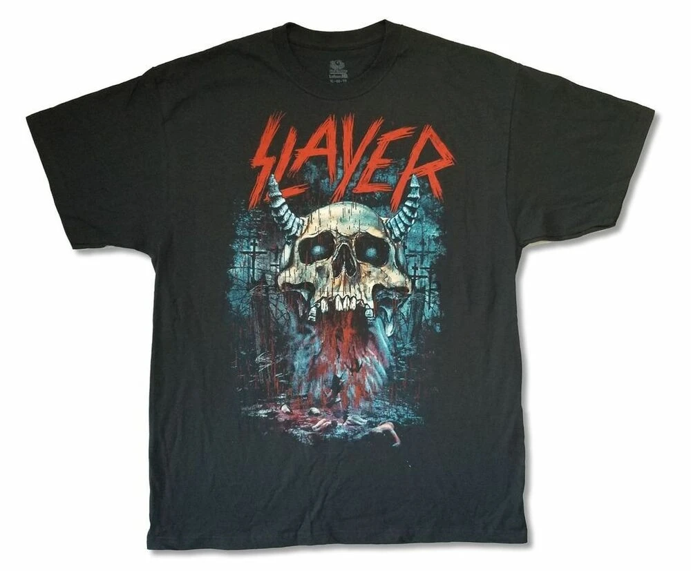 Черная футболка с надписью Slayer Bloody Rain Tour новинка 2015 официальный браслет