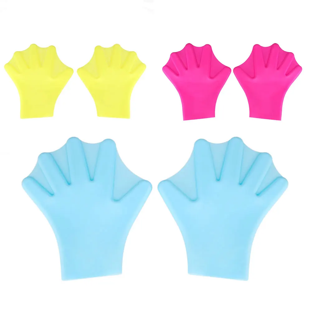 1Pair Finger Fins Gloves Hand Paddle Palm Sports Swimming Accessories Membranes | Спорт и развлечения