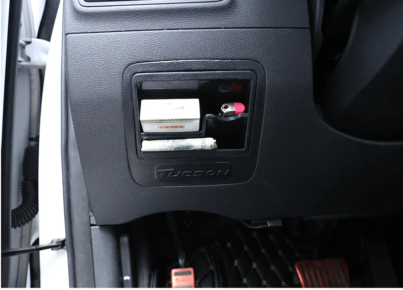 Подлокотник для передней двери автомобиля Hyundai Tucson 2015-2018 черный дополнительный