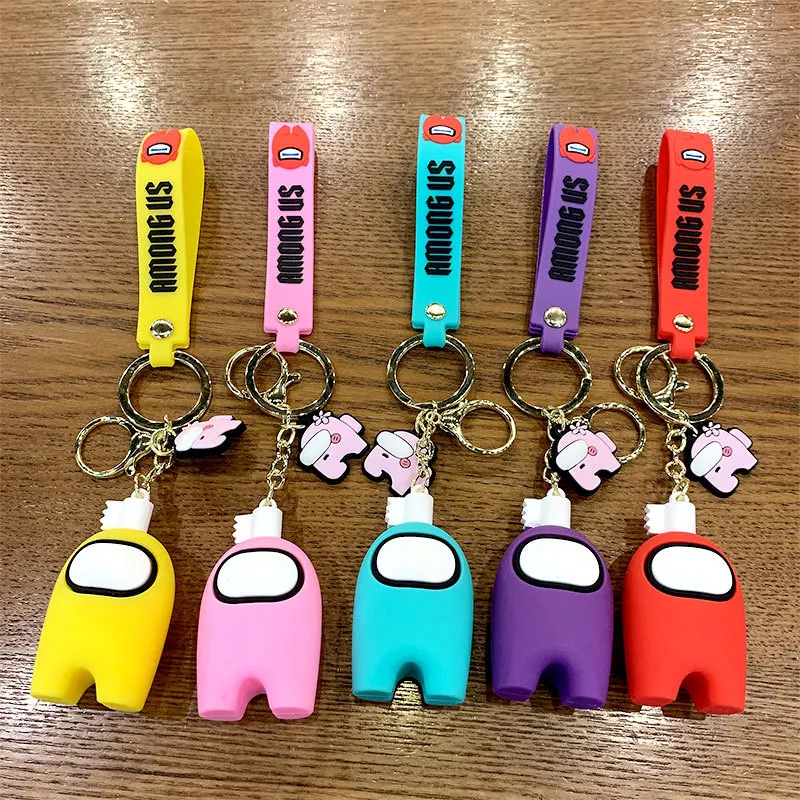 Брелок для ключей брелок школьных сумок с силиконовой подвеской в виде куклы |