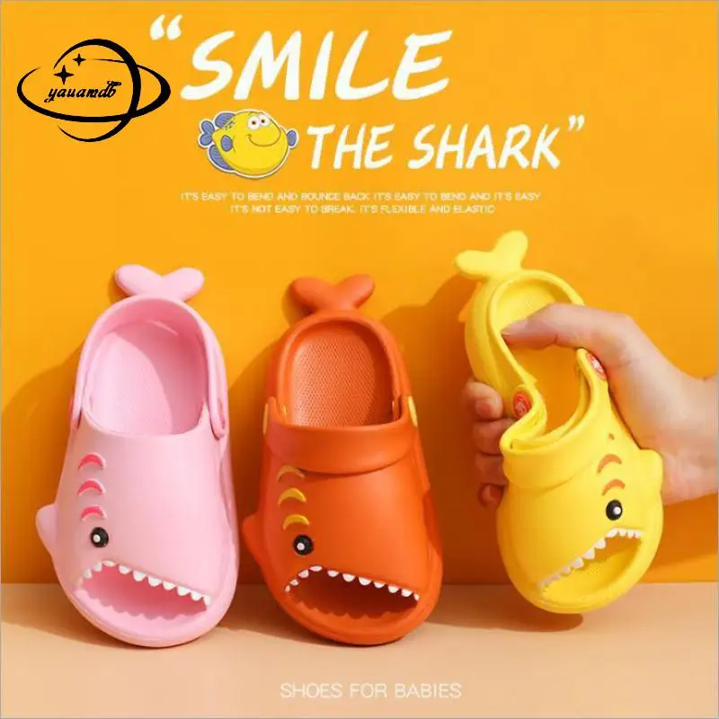 2-5y Kids Mules & Clogs Summer Boy Girl Sandals Flat With Non-Slip Cartoons Beach Slippers Children Garden Shoes Hy14