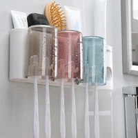 new toothbrush rack free punch mouthwash cup brushing cup wall mounted bathroom wall mounted storage box