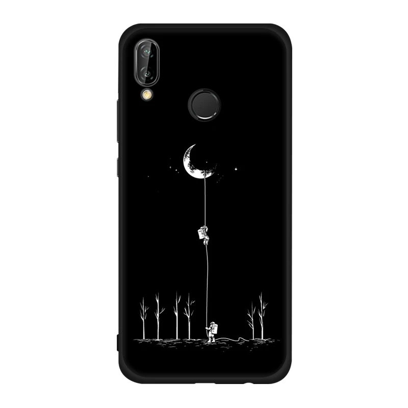 Черный чехол с узором для huawei Y9 Y6 Y7 Pro Y5 Prime чехол Защитный чехол для huawei Y5 Y6 Y7 Prime Y9 - Цвет: 22