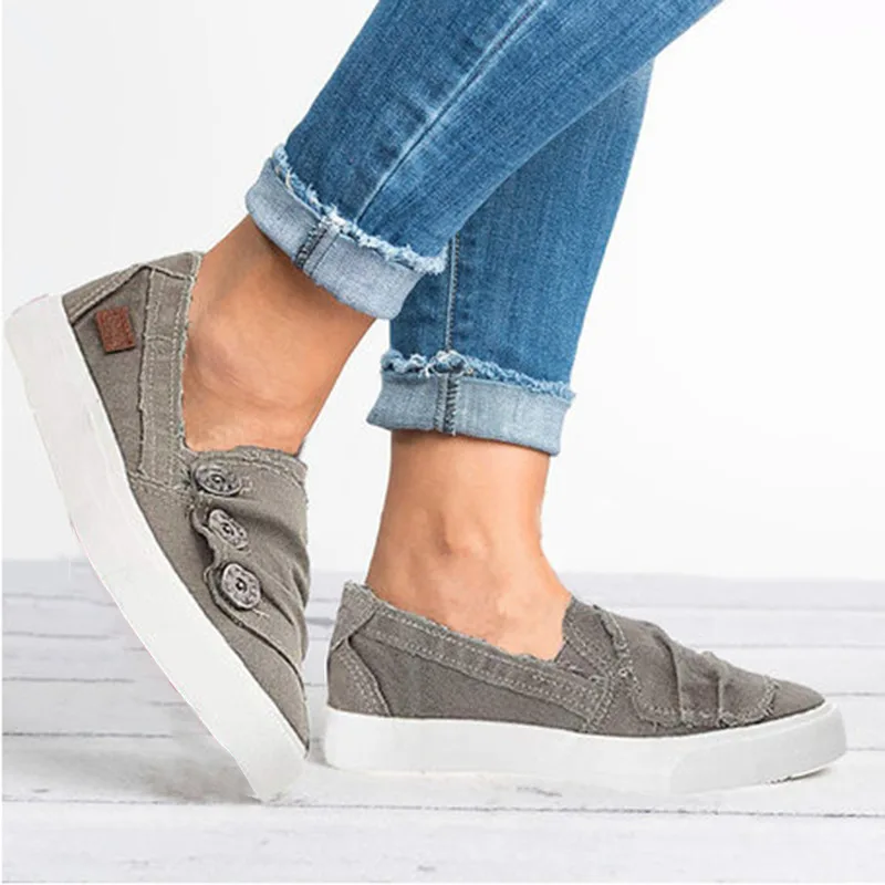 Женские кроссовки без шнуровки повседневная обувь на плоской подошве из